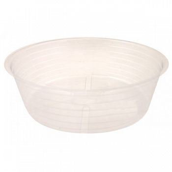 Deep Clear Plastic Saucer (Case of 25)