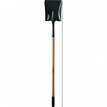 Stanley Square Shovel Long Handle Ash Wood BLACK/YELLOW 58 INCH