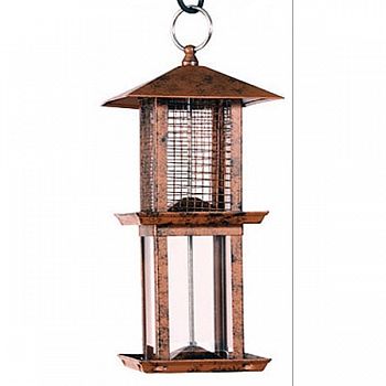 Double Tower Metal Seed Feeder