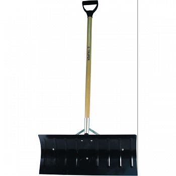 Steel Snow Pusher/shovel With Braces STEEL/WOOD 24 INCH WIDE