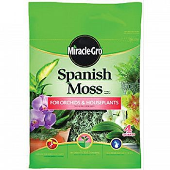 Miracle-gro Spanish Moss For Orchids & Houseplants - 4 qt. each (Case of 10)