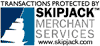 Transactions secured through SkipJack Merchant Services
