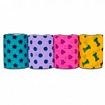 PetFlex is a cohesive flexible bandage manufactured for small animal use. PetFlex tears clean by hand, will not constrict, does not stick to skin or hair, and stays in place. PetFlex is stronger than the competition's bandages, yet it is still soft.