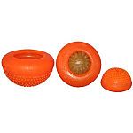 The Everlasting Beanie Ball is a half ball treat dispenser with the fun look of a beanie ball. Perfect for filling with the Every Treat or your dog's most enjoyable treat or food, this treat ball will entertain your pet for hours! Easy to clean and enjoy!