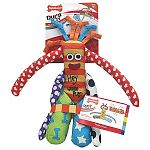 Exciting and colorful toys made from premium fabrics with double stitching at stress points. Tons of fun for you and your dog.