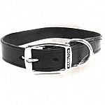 With easy care and maintenance, these black creased leather collars will retain their shine and durability. The process by which the collar is beveled, seemed and stitched is so smooth there are no rough edges for discomfort.