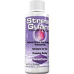 StressGuard reduces stress and ammonia toxicity whenever handling or transporting fish. Binds to exposed protein in wounds to promote healing of injured fish and reduces the likelihood of infections. Compatible with all medications except those that are c