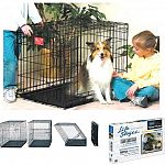 Cuts Housebreaking Time in Half by keeping puppy from eliminating in one end and sleeping in the other. Allows you to adjust the length of the living area as your puppy grows into its adult size home