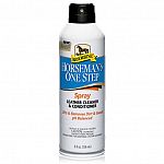 Non-aerosol, easy-to-use micro spray even works upside down. Lifts and removes dirt and sweat. Ph balanced - will not harm stitching. Great for touch-ups before competition. Fine mist penetrates crevices to clean and condition without dripping, then dries
