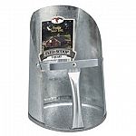 Perfect for scooping grain, wild bird seed, litter or pet food. Made of galvanized steel and features riveted handles.