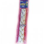 The American Dog Single Braid 12 in. Dog Treat is a tasty rawhide treat that is made in the USA. High quality US beefhide is used to make this treat. Braid has a natural rawhide flavor that is irresistable to your dog. Great for keeping your dog busy.
