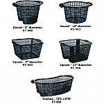 Great place to nestle your pond plants. Each contains two handles for easy placement, maintenance, or removal at the end of season. Made of durable plastic with mesh to allow roots to spread and seek nutrients.