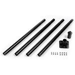 The Universal Pole Kit for Bird Feeders 68 in. works with most types of bird feeders that are able to be mounted. Comes with adapters for flat mount and 3/4 inch hole mounting feeders. Pole is in four 18 1/2 sections and when put together is 68 inches lon