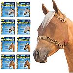 Combines function with fashion like no other fly mask! New, exclusive tri-color Shimmer Weave mesh reflects your horses unique color, in your choice of copper or silver with varying trim.