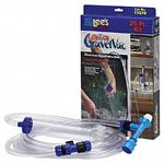 Helps change water in aquariums. Lee's Ultimate GravelVac Kit attaches directly to your kitchen or bathroom sink faucet via a long hose, so you don't have to deal with buckets or pails.