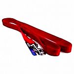 1 inch by 6 ft. red nylon lead with swivel snap.