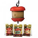 The Jolly Stall Snack for Horses is ideal for helping to relieve boredom in your horse's stall. This fun, apple shaped snack holder is a great way to give your horse a treat that's nutritious. Available in apple, carrot, mint and molasses.