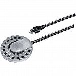 Compact, durable, aluminum heating element. Large surface area for cooler operation.    10-ft. cord has heavy-duty anti-chew protector