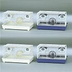 Hamster deluxe duplex, 26 x 14 x 16 two houses and one exercise wheel.