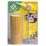 This squirrel feeder screws into tree or fence post. A compressed sweet corn log screws on the feeder. Enjoy watching the squirrels dart around your yard all year.