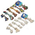 A natural cotton tug toy for dogs. Safer and more fun than rawhide. Machine washable. The original Booda rope chew that dogs love! 100% cotton that cleans teeth and exercises gums while they play. 2 knots.