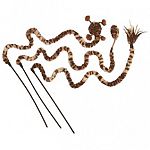 A Dr Noys special cat toy. 16 inches, this wand type cat toy will swizzle and swerve sending your kitten into a frenzy. Assorted / with Catnip.