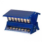 The Heritage Farms Blue Absolute II will add a wonderful bit of color to your backyard. The HF-7537 has an adjustable weight setting on the spring operated perch. This prevents squirrels and large birds from the seed.