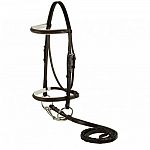 Beautifully crafted from supple, pre-conditioned leather. This bridle is a square raised leather bridle and has white stitching on it, comes with plain laced reins.