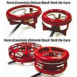 These stock tank de-icers by K and H are made especially for keeping stock tank water free of ice without the hassle of using a shroud or cage. De-icer can float on the top or can easily be converted to a submersible de-icer.