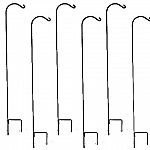 Crane is 84 inches in height and has a 1/2 inch solid round steel with a single hook, . Comes in a black powder coat finish.