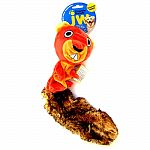 Stuffing free plush toy with cracklin bottle ball inside each plush head Provides the crackle sound and feel that dogs love A squeaker in the belly adds to the fun