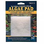 Quickly removes unsightly algae from acrylic aquariums. Hand held control to clean all areas. Durable scrubbing pad. If aquarium gravel is picked up on pad, rinse before use. Gravel will scratch acrylic surfaces. Do not use extreme pressure.
