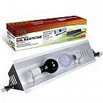 This low-profile hood is designed to hold two bulbs at once to give your reptile both heat and light. Ceramic sockets can withstand high heat. Ideal for use with day and night bulbs to recreate daytime and nighttime.
