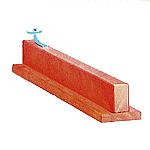 Hard Wood saddle rack. It folds over and lays flat against the wall until you need it. A convenient way to hold your saddle when it is not on a horse.