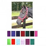 Nylon Adj. Yearling Horse Halter w/ Chin Strap - 1 inch by Hamilton. Adjustable chin snap at throat. Only the highest quality durable nylon webbing, thread and hardware is used to produce the Hamilton product line. Available in a wide variety of colors.