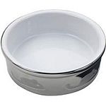 Beautiful titanium finish makes this dish stand out.