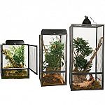 These completely open air aluminum screen cages have a hinged front door for super easy access! They are terrific for Old World Chameleons, Juvenile Green Iguanas and other arboreal species of lizards, such as Geckos.