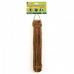 These thin sticks are perfect for small animals to chew on. Made with real wood, these sticks are perfect for crunching on and keeping teeth trim and neat. Also great for keeping your small animal pet entertained while in the cage.