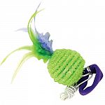 A wonderful interactive play toy for your cat. Pull the ball along the floor and watch your kitty slip into predator mode. Finger band to encourage lively play.