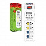 Featuring 8 outlets, 4 constant and 4 alternating timer-controlled. 4 timer-controlled outlets are divided into 2 daytime and 2 nighttime, making transition simplier and easier to manage. Powerstrip is ul listed, with a master on and off switch and slidin