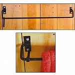 Mount on tack room wall to hold blankets.  This hinged 36