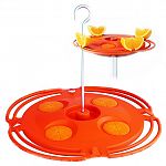 This Classic Saucer style Oriole Feeder by Opus features no drip design. Four feeding stations with bee guards. Built-in ant moat. Removable top - easy to fill and clean 360 degree perch. 