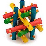 The Nut Knot Nibbler by Super Pet is a fun, colorful and safe wooden chew toy for your small animal pet that is entertaining and helps to keep teeth trim and clean. Made of natural wood in a fun knot shape and dyed with food safe vegetable coloring.