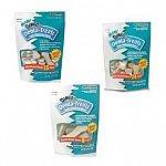 Breath freshening and teeth whitening. Removes tartar and plaque on your dogs teeth. Great tasting and fully digestable. Promotes healthy teeth and gums.