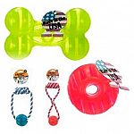 Made from a super tough durable megalastomer. Infused with vanilla. These buoyant, floating toys are mega strong, mega bouncy, and mega fun. This product can be recycled. Colors will vary. Please let us choose for you.