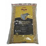 Tropical fruit, white and red millet, oat groats and canary grass seed. With the addition of electrolytes and vitamins in an orange extract base.