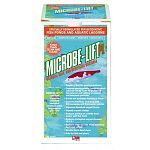 100% natural, safe and beneficial bacteria that breaks down algae, reduces ammonia and nitrogen levels, improves oxygen levels, seeds and maintains biological filters and dissolves organic sludge and slime.