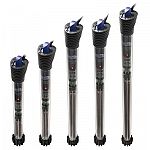 Introduces the most accurate, reliable, durable and easy to use aquarium heater on the market. Available in five sizes/wattages to fit any size aquarium. All aqueon heaters are guaranteed for life.