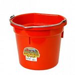 Plastic buckets have always been a favorite around the farm. Dura Flex plastic flat back buckets, molded from tough, polyethylene resin that is impact-resistant, protects against warpage and helps prevent stress cracks.