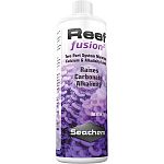 Reef Fusion 2™ contains a mixture of carbonates and bicarbonates at an alkalinity of 4400 meq/L. It is designed to restore and maintain alkalinity in the reef aquarium and provide calcareous species with the essential carbonate needed for growth.